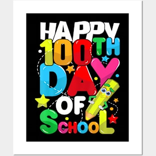 100 Days Of School Teacher Student Men Women Kids 100Th Day Posters and Art